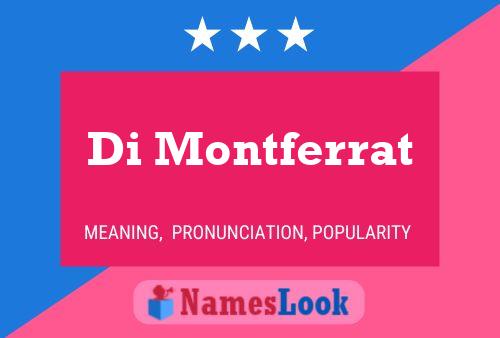 Di Montferrat 名字海报