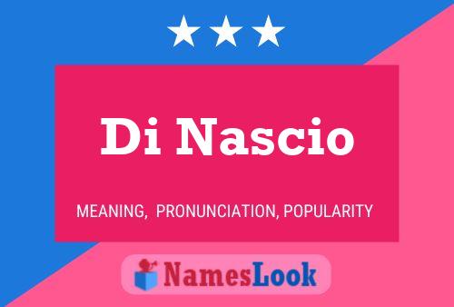 Di Nascio 名字海报