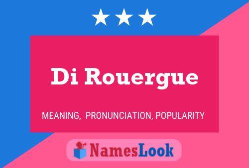 Di Rouergue 名字海报