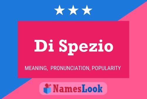 Di Spezio 名字海报