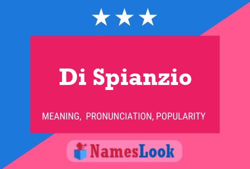 Di Spianzio 名字海报