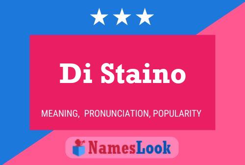 Di Staino 名字海报