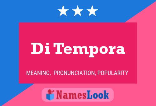 Di Tempora 名字海报