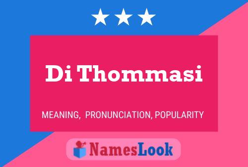 Di Thommasi 名字海报