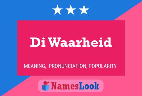 Di Waarheid 名字海报