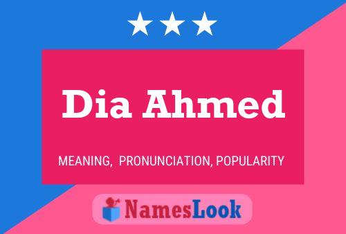 Dia Ahmed 名字海报