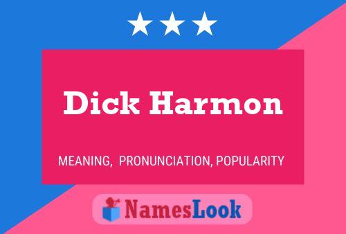 Dick Harmon 名字海报