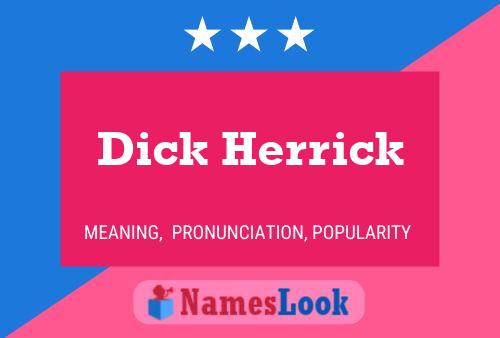 Dick Herrick 名字海报