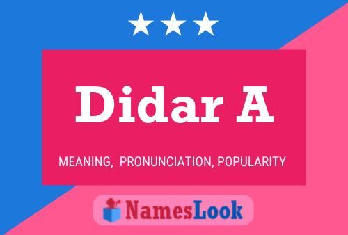 Didar A 名字海报