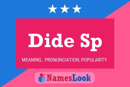 Dide Sp 名字海报