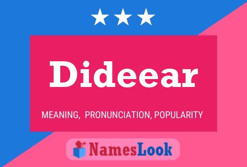 Dideear 名字海报