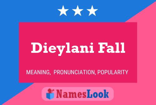 Dieylani Fall 名字海报