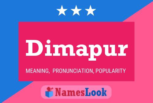 Dimapur 名字海报