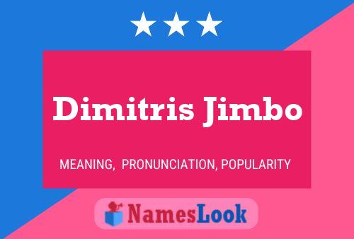 Dimitris Jimbo 名字海报