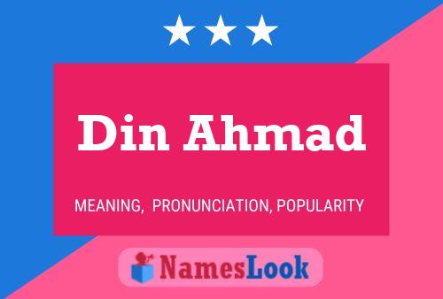 Din Ahmad 名字海报