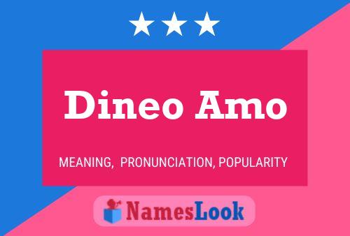 Dineo Amo 名字海报