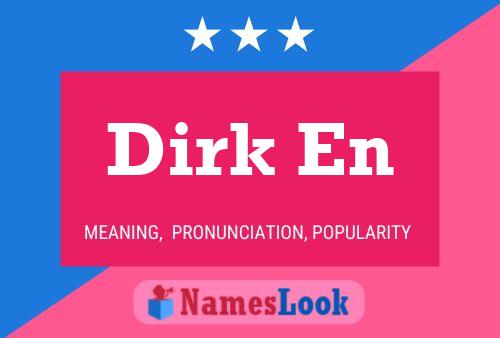 Dirk En 名字海报