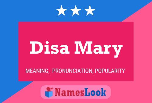 Disa Mary 名字海报