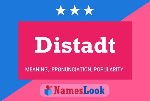 Distadt 名字海报