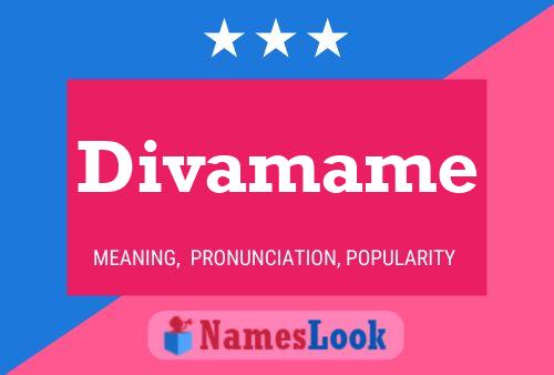 Divamame 名字海报