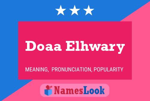 Doaa Elhwary 名字海报