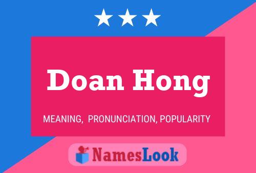 Doan Hong 名字海报