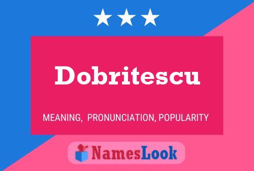 Dobritescu 名字海报