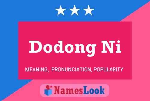 Dodong Ni 名字海报