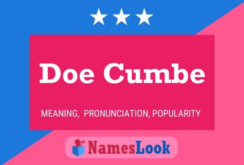 Doe Cumbe 名字海报