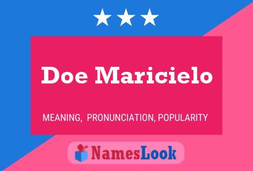 Doe Maricielo 名字海报