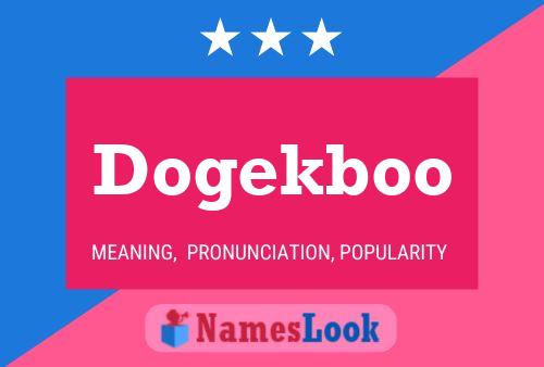 Dogekboo 名字海报