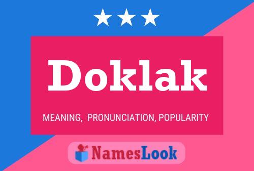 Doklak 名字海报