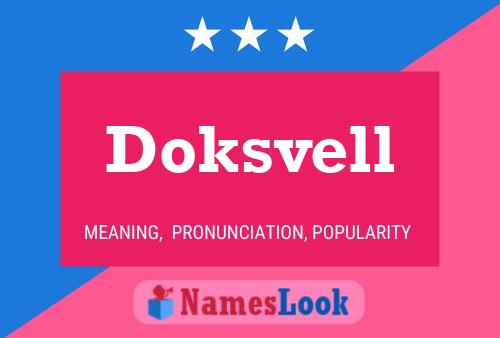 Doksvell 名字海报