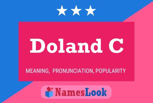 Doland C 名字海报