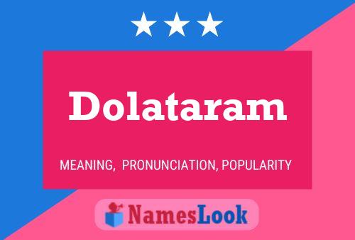 Dolataram 名字海报