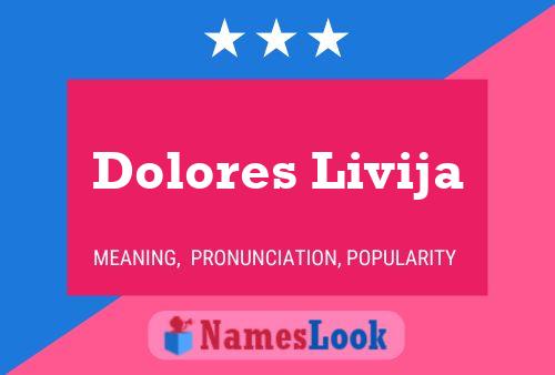 Dolores Livija 名字海报