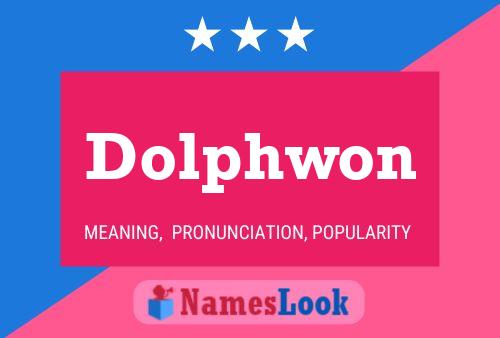 Dolphwon 名字海报