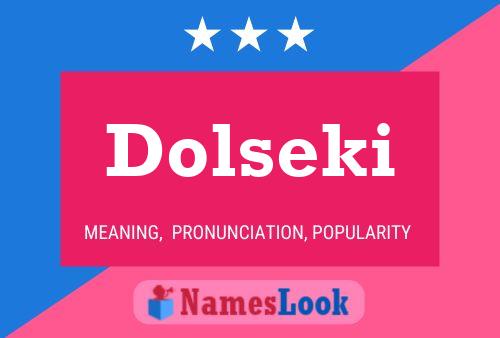 Dolseki 名字海报