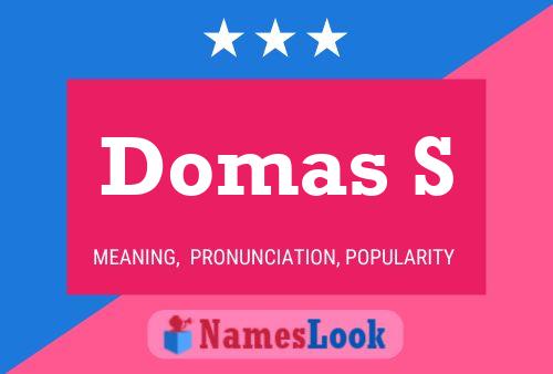 Domas S 名字海报