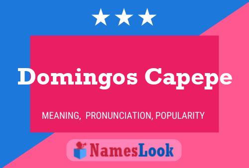 Domingos Capepe 名字海报