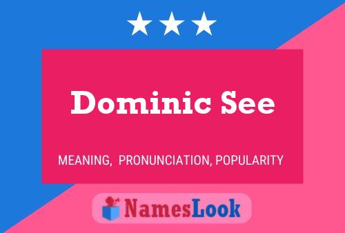 Dominic See 名字海报