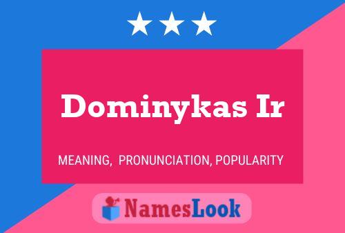 Dominykas Ir 名字海报