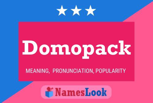 Domopack 名字海报