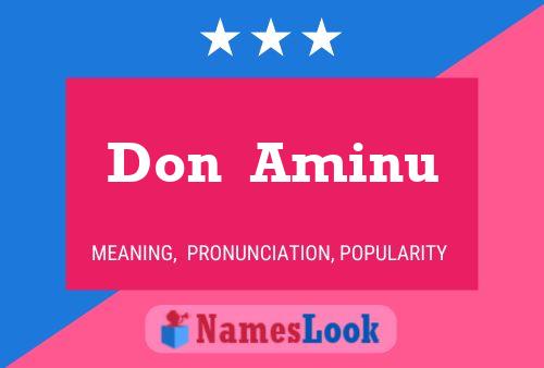 Don  Aminu 名字海报