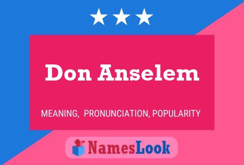 Don Anselem 名字海报