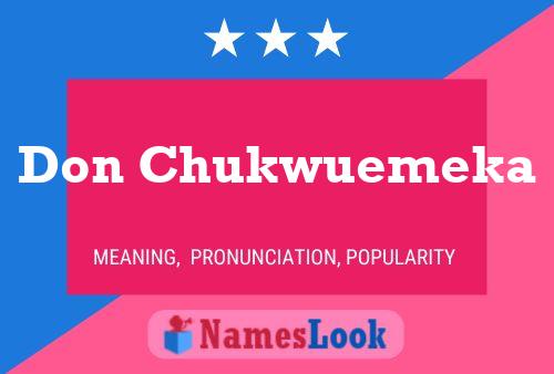 Don Chukwuemeka 名字海报