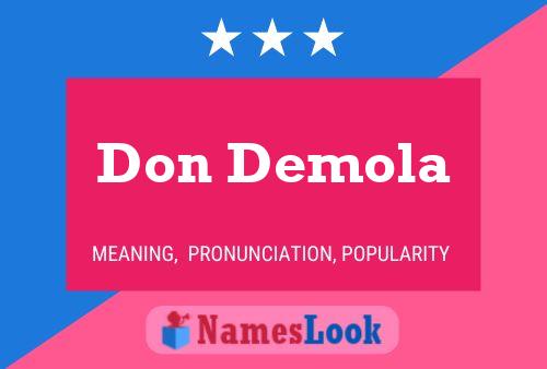 Don Demola 名字海报