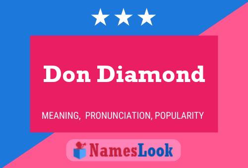 Don Diamond 名字海报