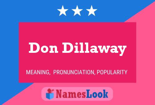 Don Dillaway 名字海报