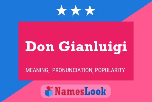 Don Gianluigi 名字海报